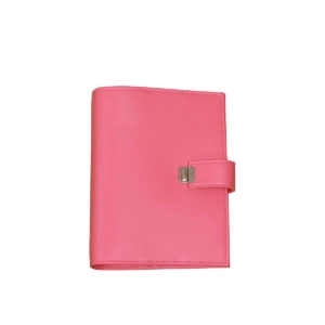 elfenklang a5 planner binder genuine leather peony pink