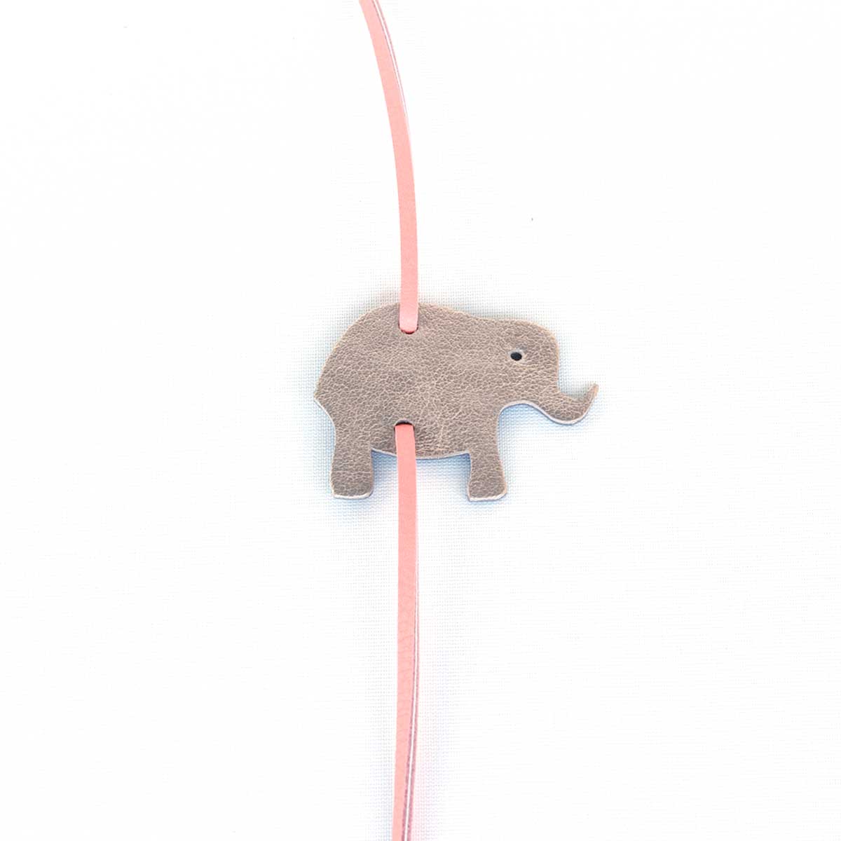 Elefant Lava Glitzer Malve aus Leder