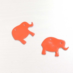 elfenklang elefanten neon orange