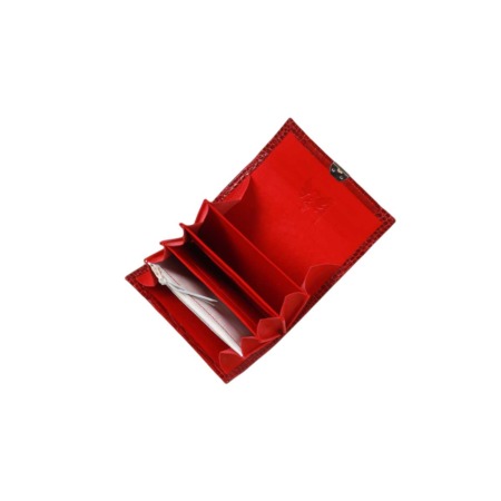 rote damen portemonnaies mit vielen fächern