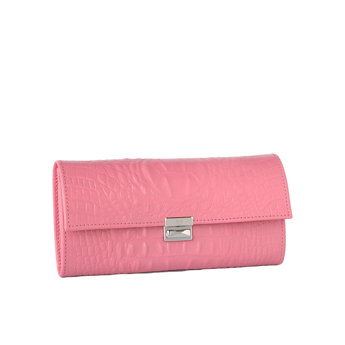 außergewöhnliche schöne damen portemonnaies kroko rosa