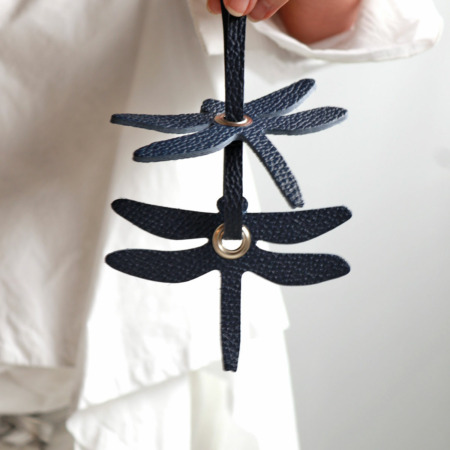 Taschenanhänger Libelle Navy
